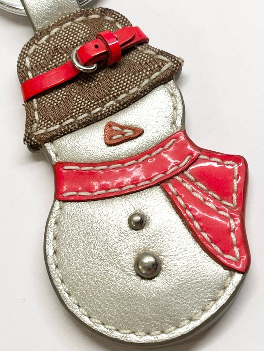Coach Snowman Key Fob Bag Charm Vintage EUC - Picture 3 of 6